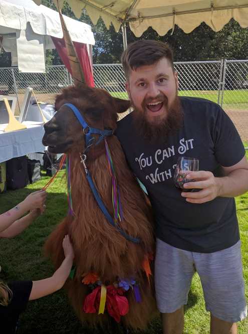 Me with a llama